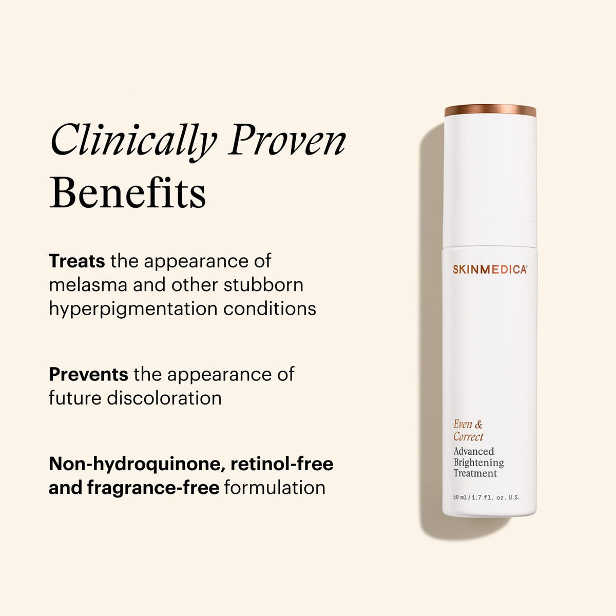SkinMedica serum on cheek close-up showing even tone improvement