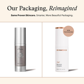 SkinMedica gel texture close-up highlighting smooth, non-greasy finish and absorption