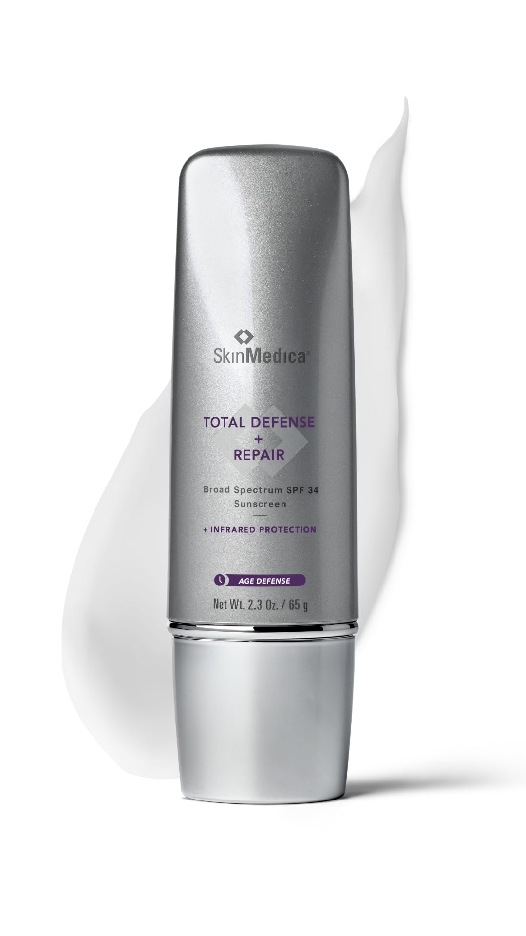 SkinMedica front packaging showing bottle and SPF benefits for daily protection