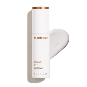 SkinMedica front packaging showing compact 1 oz bottle and brand benefit