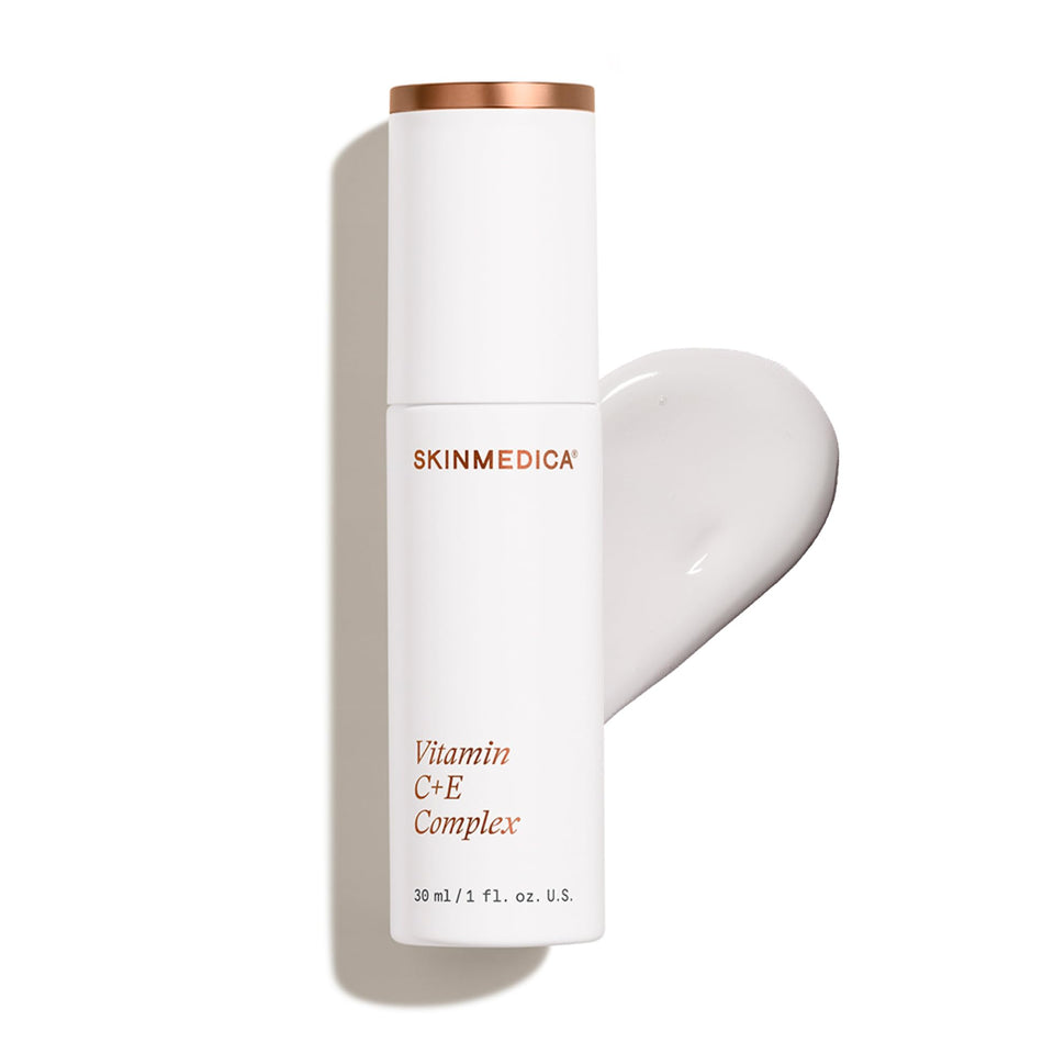 SkinMedica front packaging showing compact 1 oz bottle and brand benefit