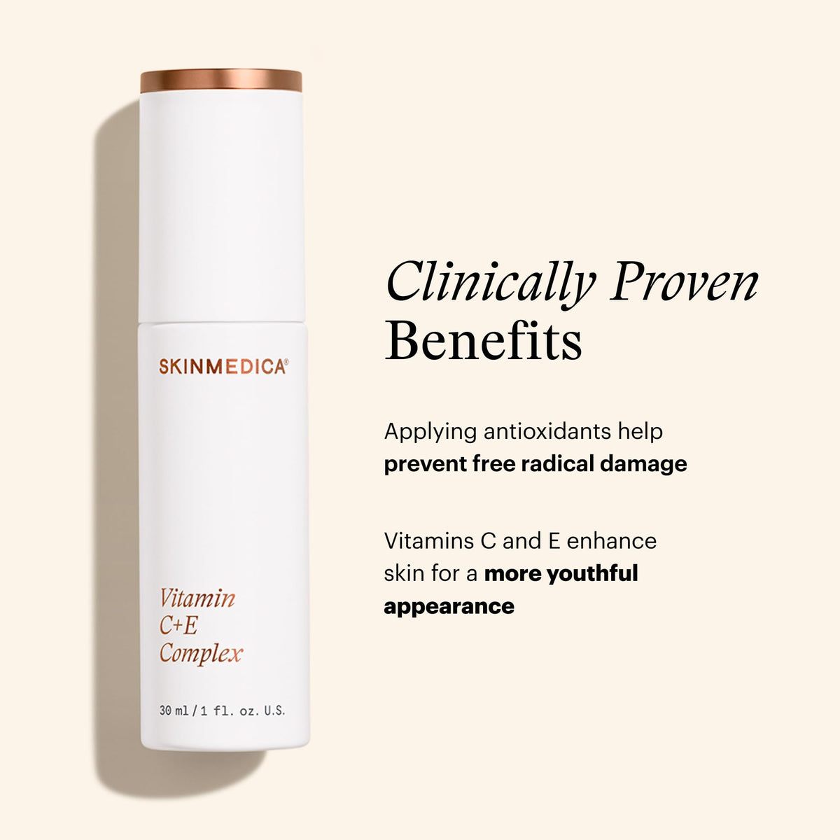 SkinMedica label close-up displaying ingredients and transparency benefit