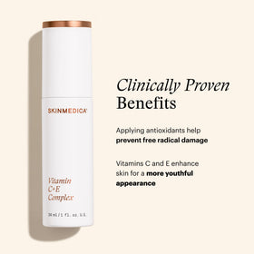 SkinMedica label close-up displaying ingredients and transparency benefit