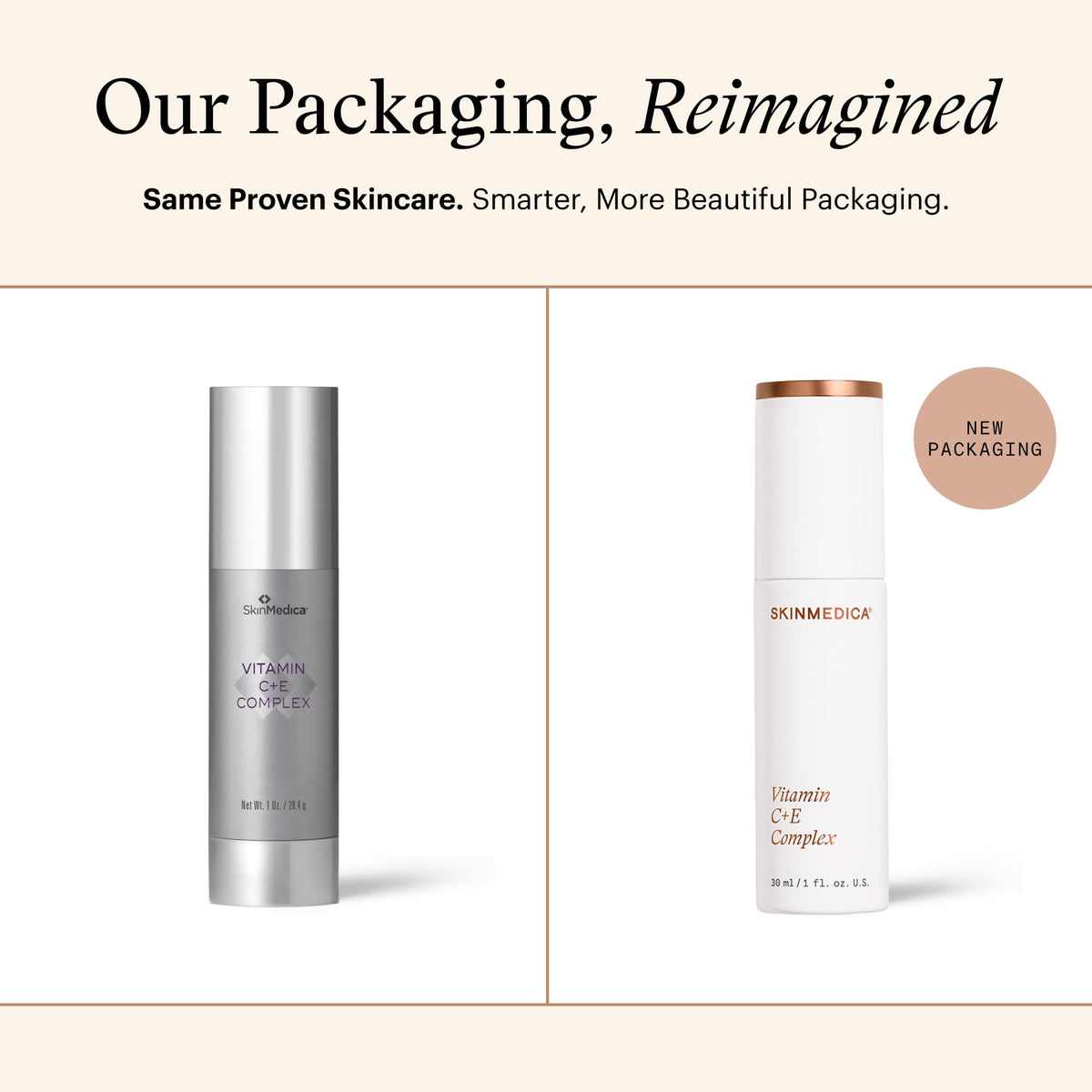 SkinMedica pump dispenser detail highlighting controlled-release delivery benefit