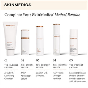 SkinMedica bottle inside travel bag showing TSA-friendly portability benefit
