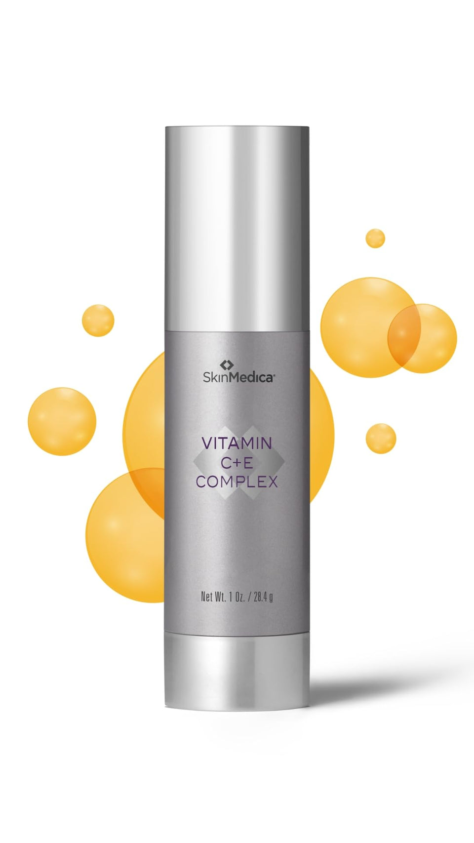 SkinMedica bottle front packaging showing label and 1 oz size, highlights clean formulation