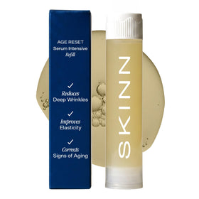 SKINN refill front packaging showing product and brand benefits