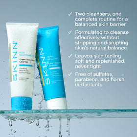 SKINN evening crème close-up displaying creamy texture for nourishing hydration
