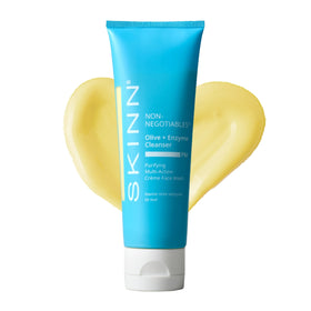 SKINN front packaging showing tube and product name with clear benefits