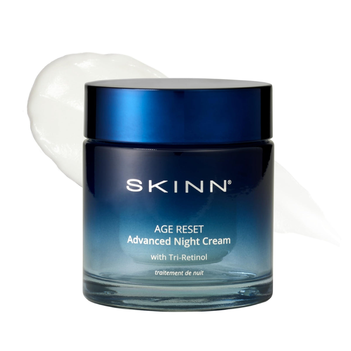 SKINN front jar showing product packaging and brand for clear shelf appeal
