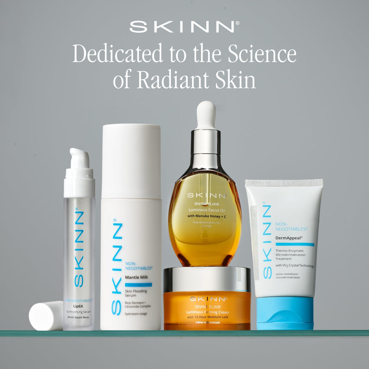 SKINN lifestyle image of overnight lip mask routine for deep morning hydration