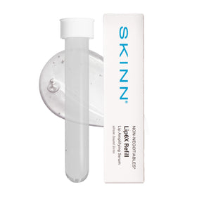 SKINN front packaging showing refill cartridge and branding for easy replacement