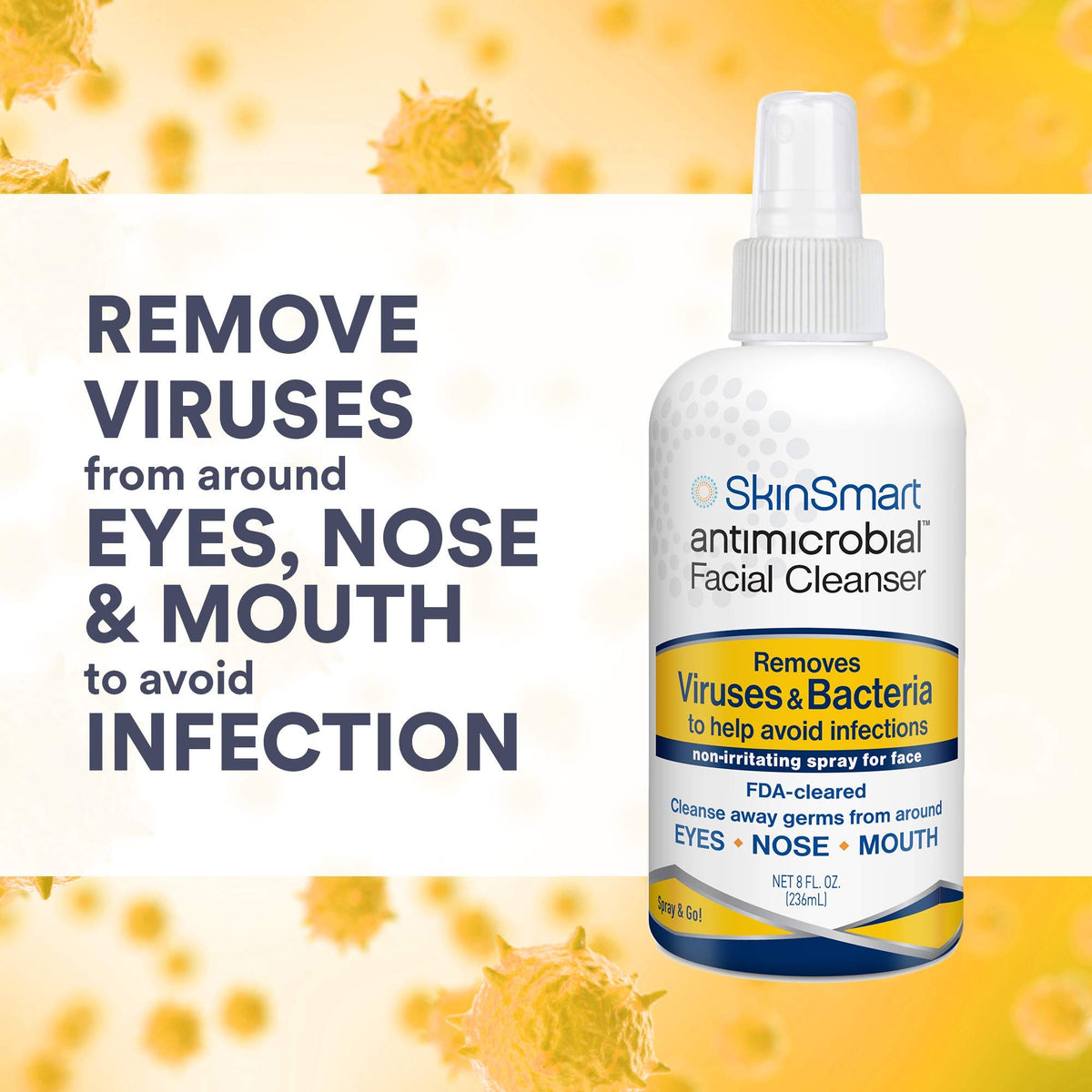 SkinSmart label close-up showing hypochlorous ingredient list and safe formulation benefits