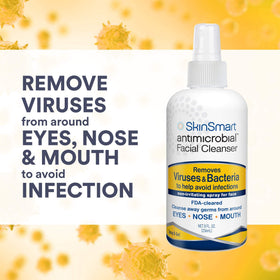 SkinSmart label close-up showing hypochlorous ingredient list and safe formulation benefits