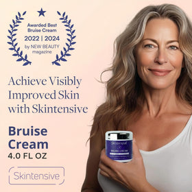 SKINTENSIVE application on forearm demonstrating gentle massage and quick absorption