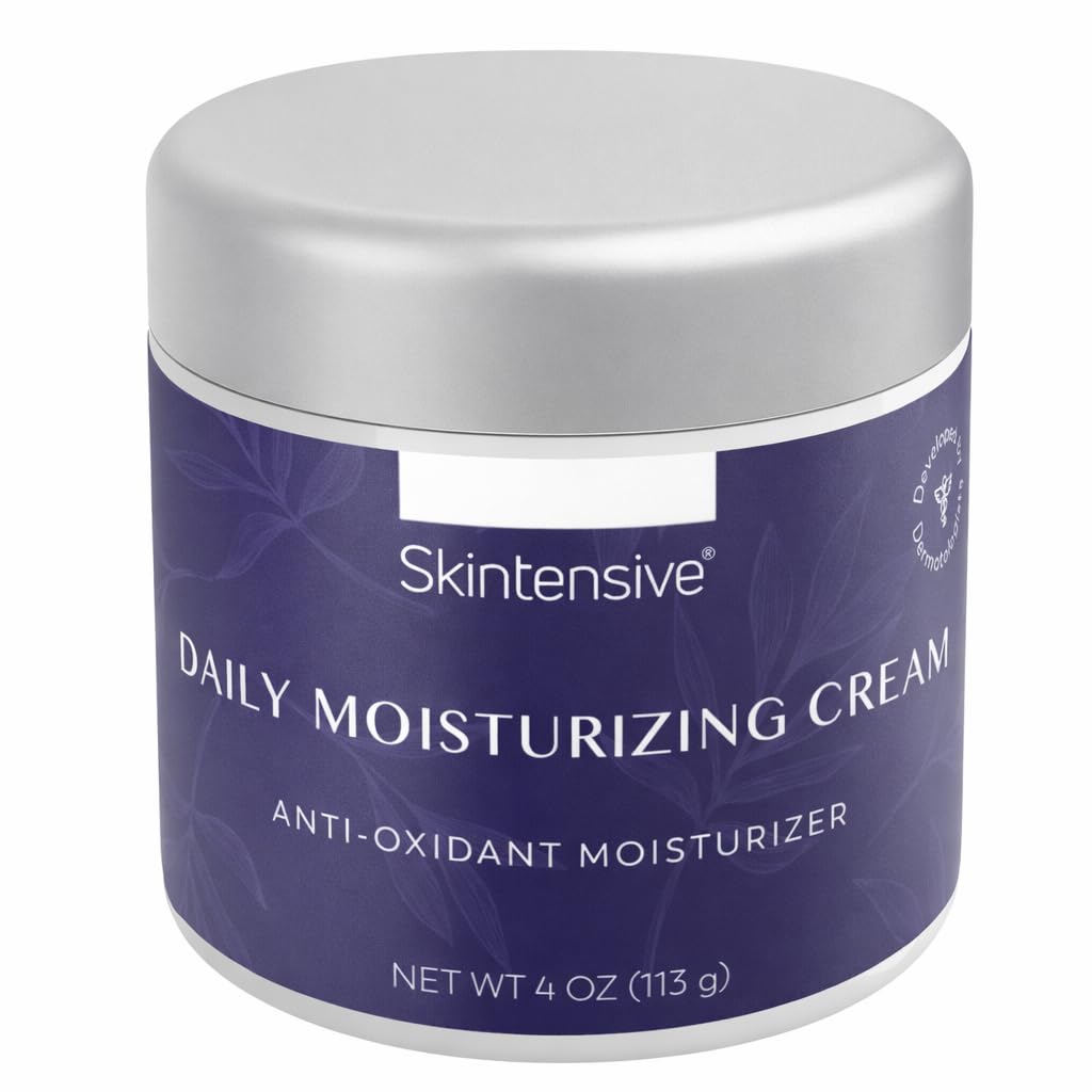 SKINTENSIVE front jar showing 4oz packaging and easy daily use