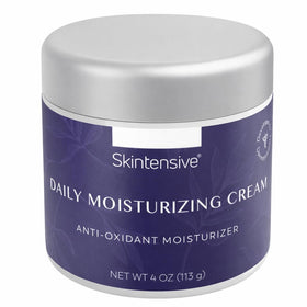SKINTENSIVE front jar showing 4oz packaging and easy daily use