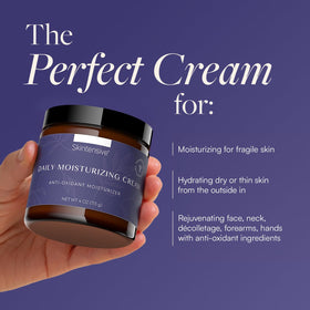 SKINTENSIVE arnica and vitamins A C E ingredient display for soothing