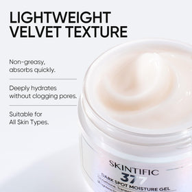 SKINTIFIC cream being applied on hand illustrating how it absorbs and moisturizes