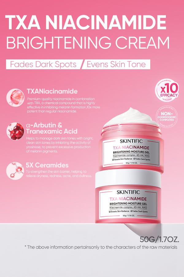 SKINTIFIC cream texture close-up highlighting lightweight absorbent formula