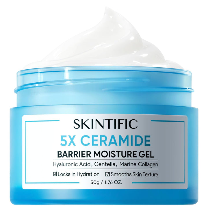 SKINTIFIC jar front view showing clean packaging and hydration benefits