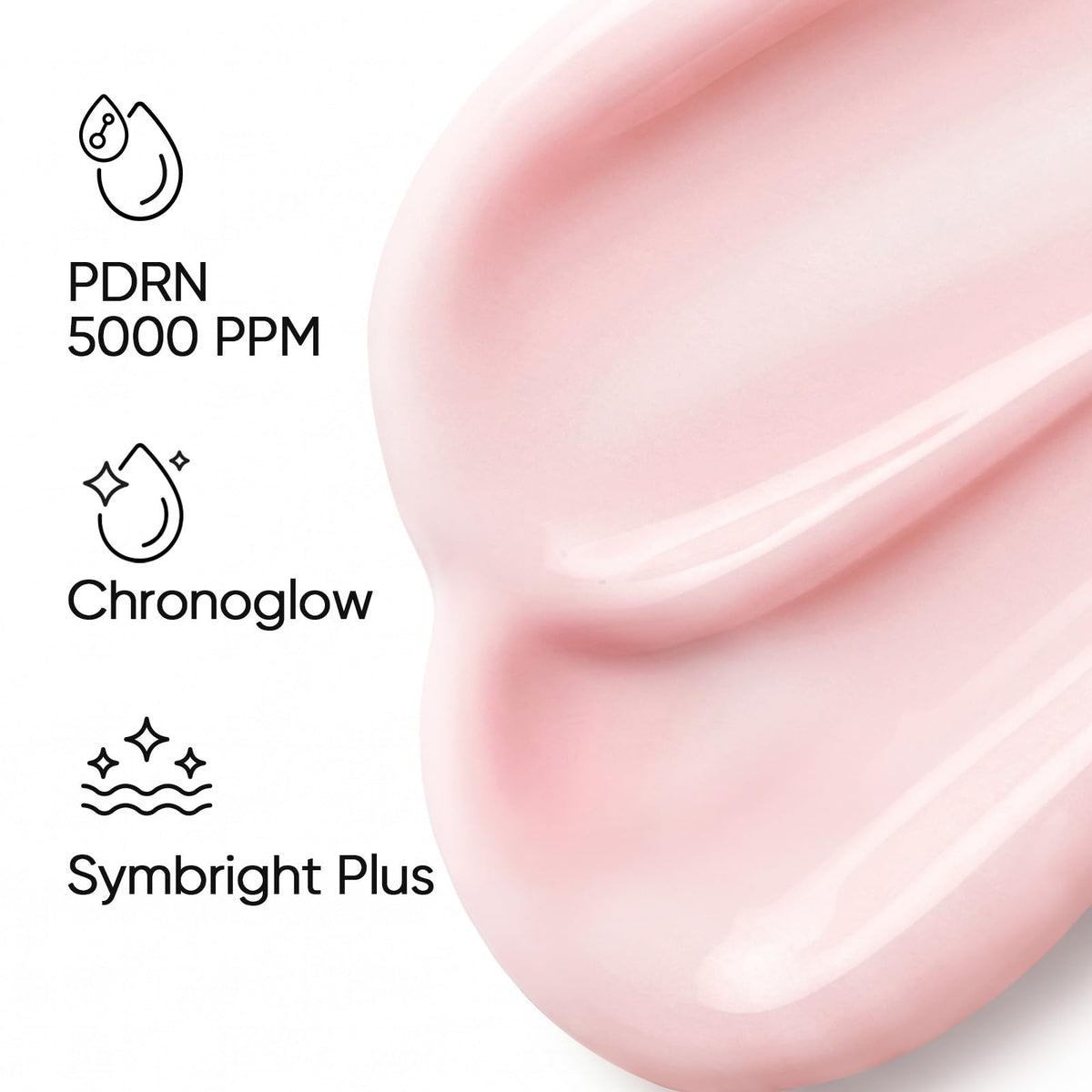 SKINTIFIC gel being dabbed on hand to show spreadability and lightweight finish