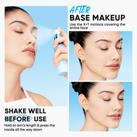 SKINTIFIC lifestyle vanity scene showing daily routine convenience and oil-control benefit