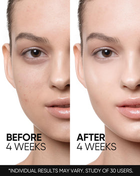 SKINTIFIC layering demo with serum demonstrating compatibility and non-pilling