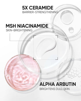 SKINTIFIC product swatch on hand demonstrating dewy finish and fast absorption