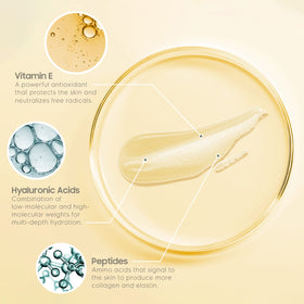 SKINWORKS serum texture drops demonstrating lightweight hydration and smooth absorption