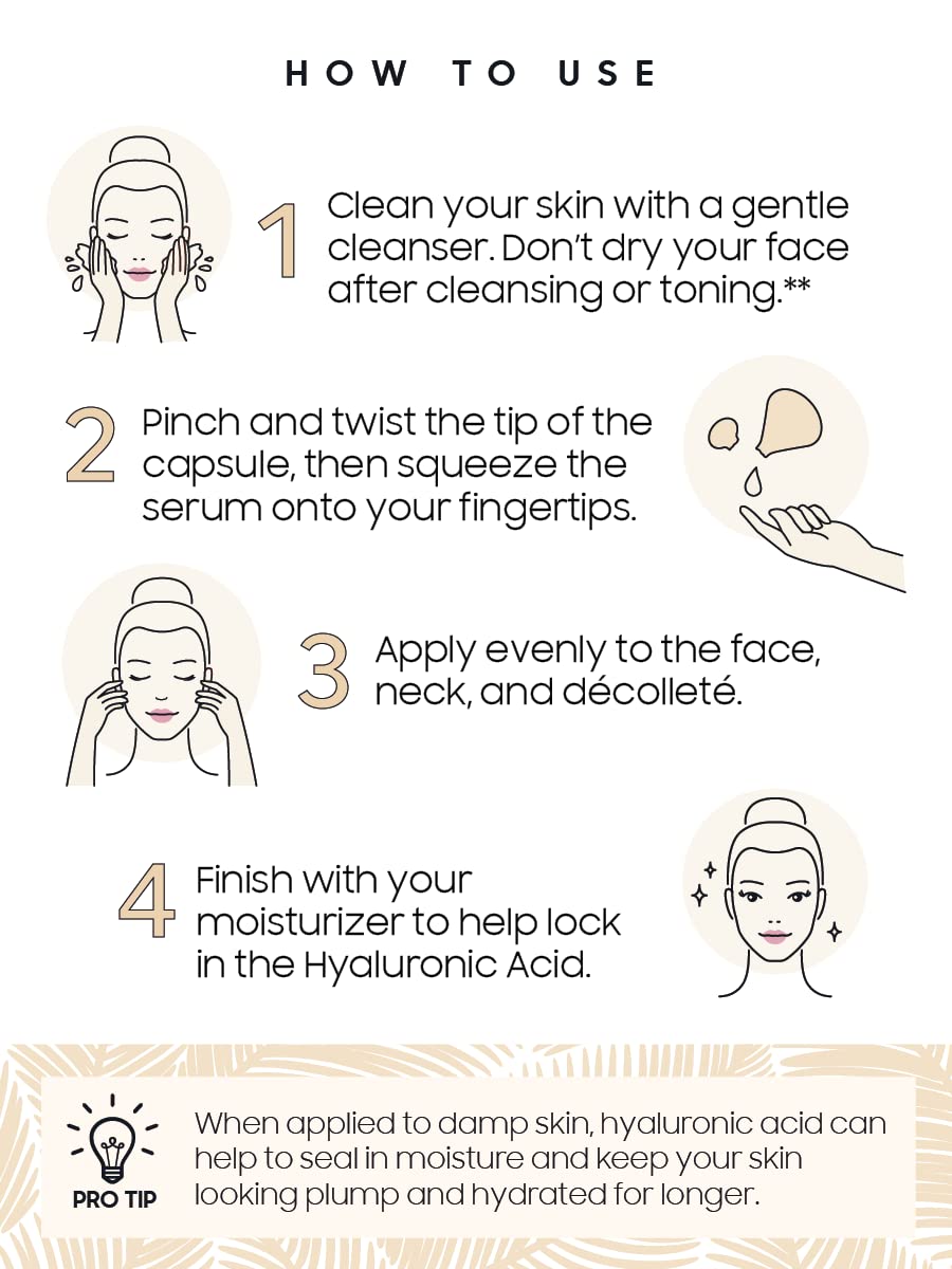 SKINWORKS single capsule close-up highlighting measured dose and hygiene benefits