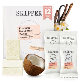 Skipper front packaging showing twelve tablets and total yield benefit