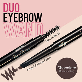 Skone Brow Wand pencil tip closeup demonstrating precise hair-like strokes