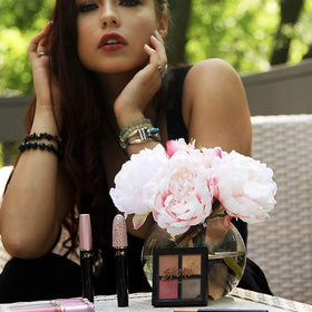 Skone Brow Wand in travel pouch illustrating portability and on-the-go touchups