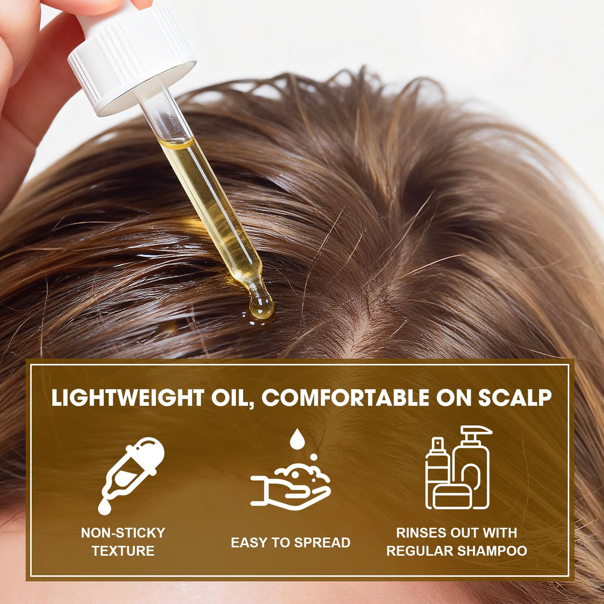 SKSOYT applied to scalp during massage demonstrating improved scalp comfort
