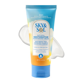 Sky and Sol jar front view showing clean label and compact size benefit