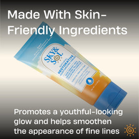 Sky and Sol cream used on face during routine showing gentle hydration