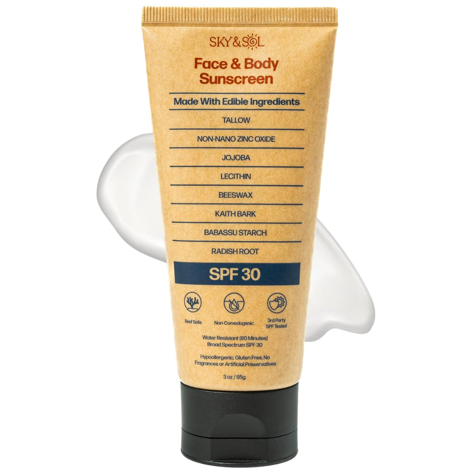 Sky and Sol front packaging showing 3 oz jar and clear labeling benefit travel-friendly