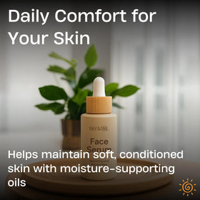 Sky and Sol scale and size 50ml bottle next to coin showing travel-friendly benefit