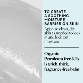 Sky Organics applying balm to lips, demonstrates soothing lip protection benefit