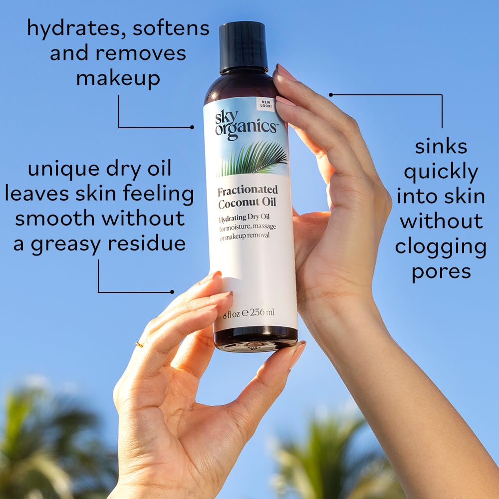 Sky Organics being applied to hands delivering smooth hydration benefit