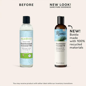 Sky Organics close-up texture of oil highlighting quick-absorbing, non-greasy feel