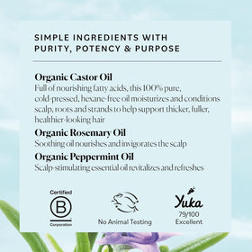 Sky Organics ingredient label detail proving organic certification