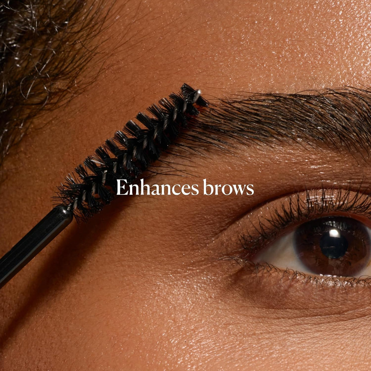 Sky Organics lash serum being applied to upper lash line showing easy conditioning step