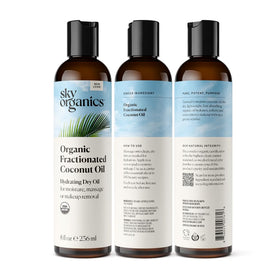 Sky Organics bottle in bathroom setting conveying daily routine hydration benefit