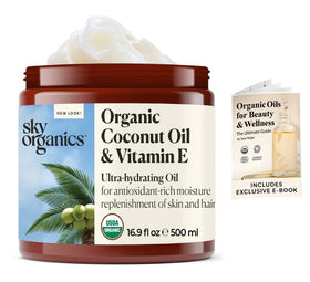 Sky Organics open jar texture close-up highlighting natural purity