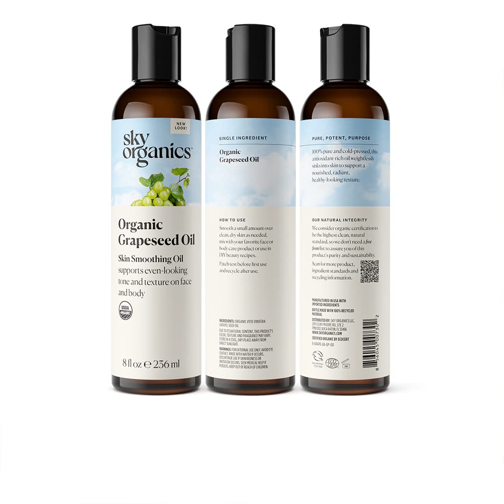 Sky Organics bottle in a bathroom lifestyle setting suggesting daily use routine