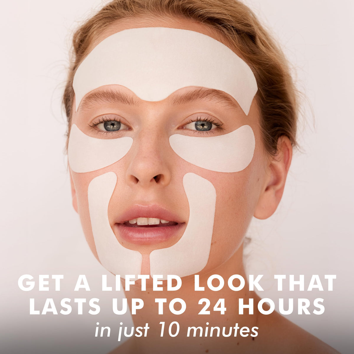 skyn ICELAND close-up forehead hydrogel patch highlighting cooling texture