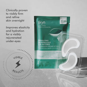 skyn ICELAND close-up of dissolving microneedle texture for targeted delivery