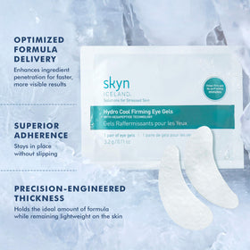 skyn ICELAND open box with eight pairs visible for quick spa-like treatment benefit